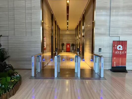 Αγορά Αναγνώριση προσώπου Ταχύτητα Πύλη Γύρισμα Αλουμινίου υλικό συν RFID Qr Code Reader Αυτοματοποιημένη είσοδος ασφαλείας Πύλη Γύρισμα online manufacture