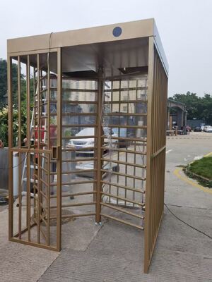 Καλή τιμή Golden Color  Turnstyle Full Height Turnstile Gate Factory Price Stainless Steel σε απευθείας σύνδεση