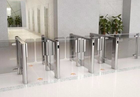 Καλή τιμή 800mm ευρεία πύλη περιστροφικών πυλών ασφάλειας ύψους παρόδων SUS304 μισή σε απευθείας σύνδεση